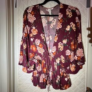 LIKE NEW Others Follow Boutique Tie-waist Kimono
